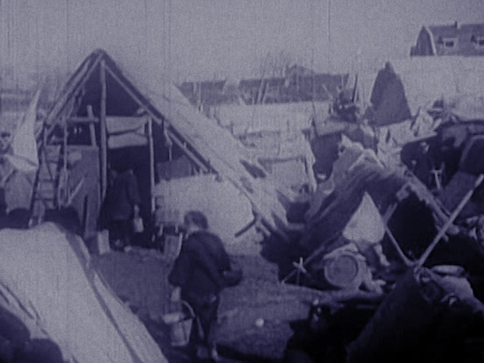 40年代上海棚户区贫民窟