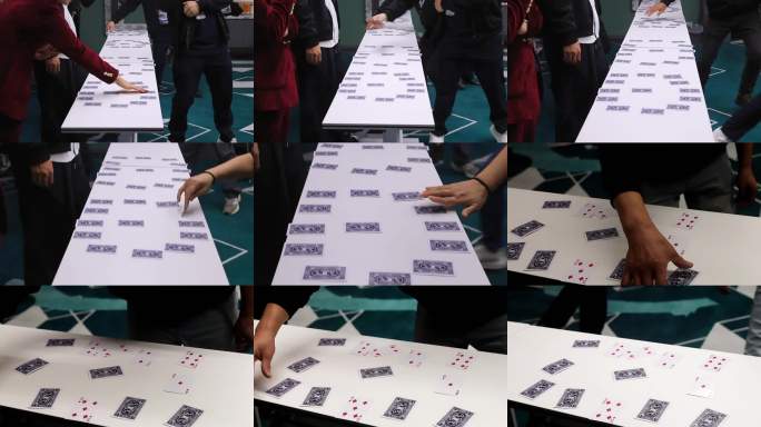团队扑克牌游戏互动多人协作翻纸牌