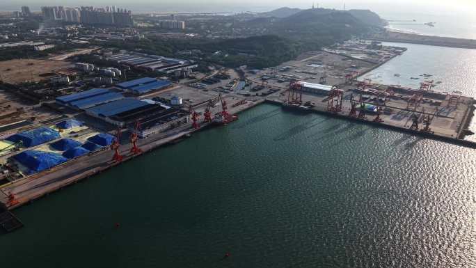 「航拍」广西北海鱼骨沙洲北海港4k60p