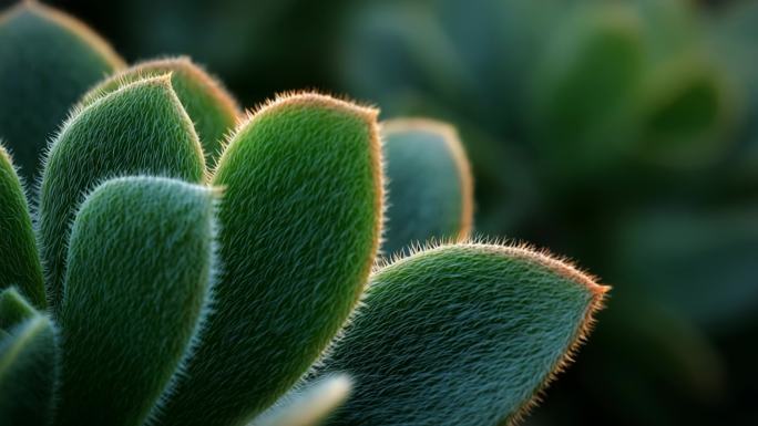 多肉植物 微距 叶片 露珠 绿色 多肉