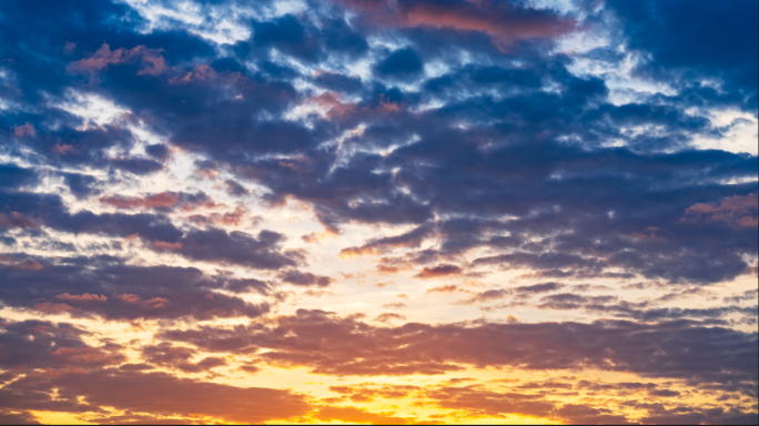 日落绝美天空云彩延时摄影-4K合集