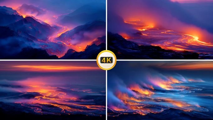 火山 熔岩 流动 景观 喷发 自然 奇景