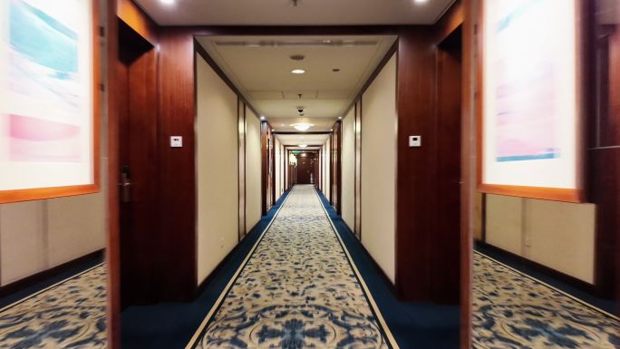 4k 高档酒店走廊