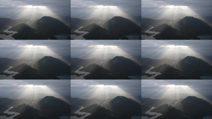 云海佛光山脉航拍