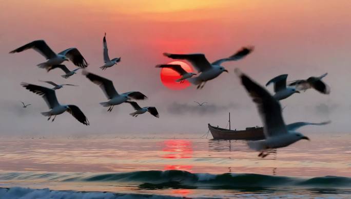 自然风光与科技城市景观