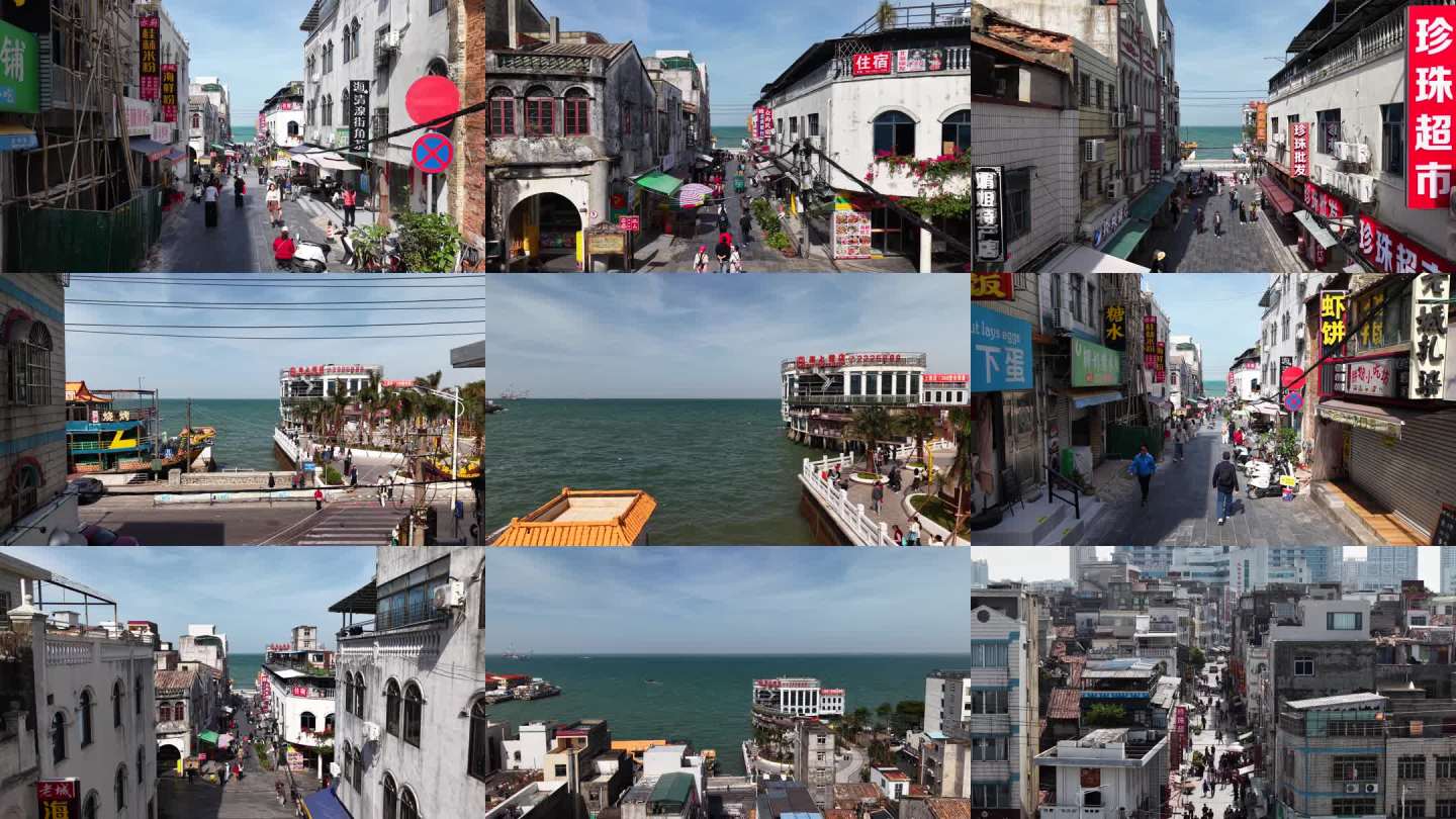 「航拍」广西北海老城网红观海点4k60p