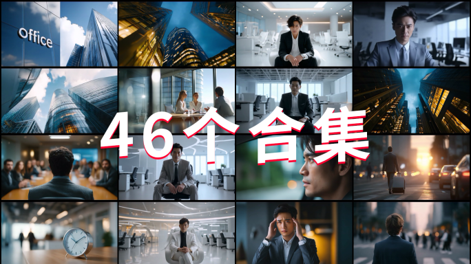 现代办公场景商务人士都市职场精英工作日常