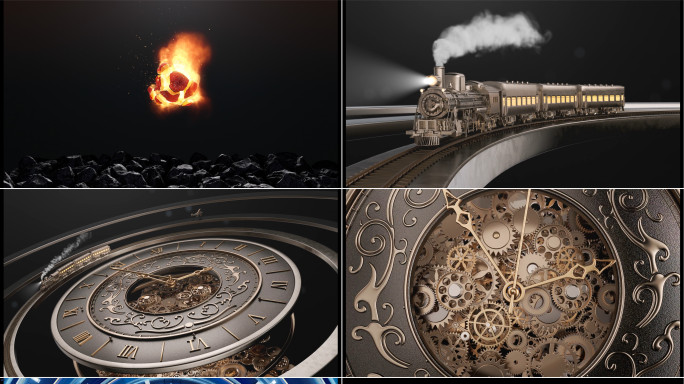 文明进程历史穿梭_C4D