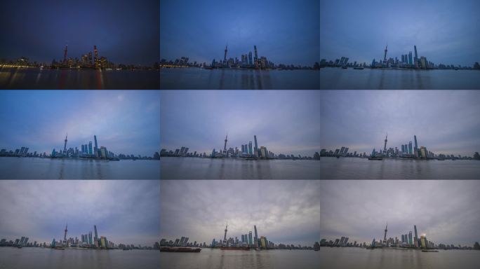 上海外滩日夜延时