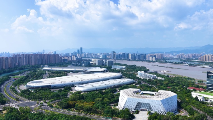 福州海峡国际会展中心航拍