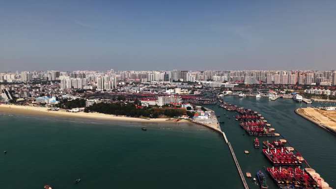 「航拍」广西北海国际客运港4k60p