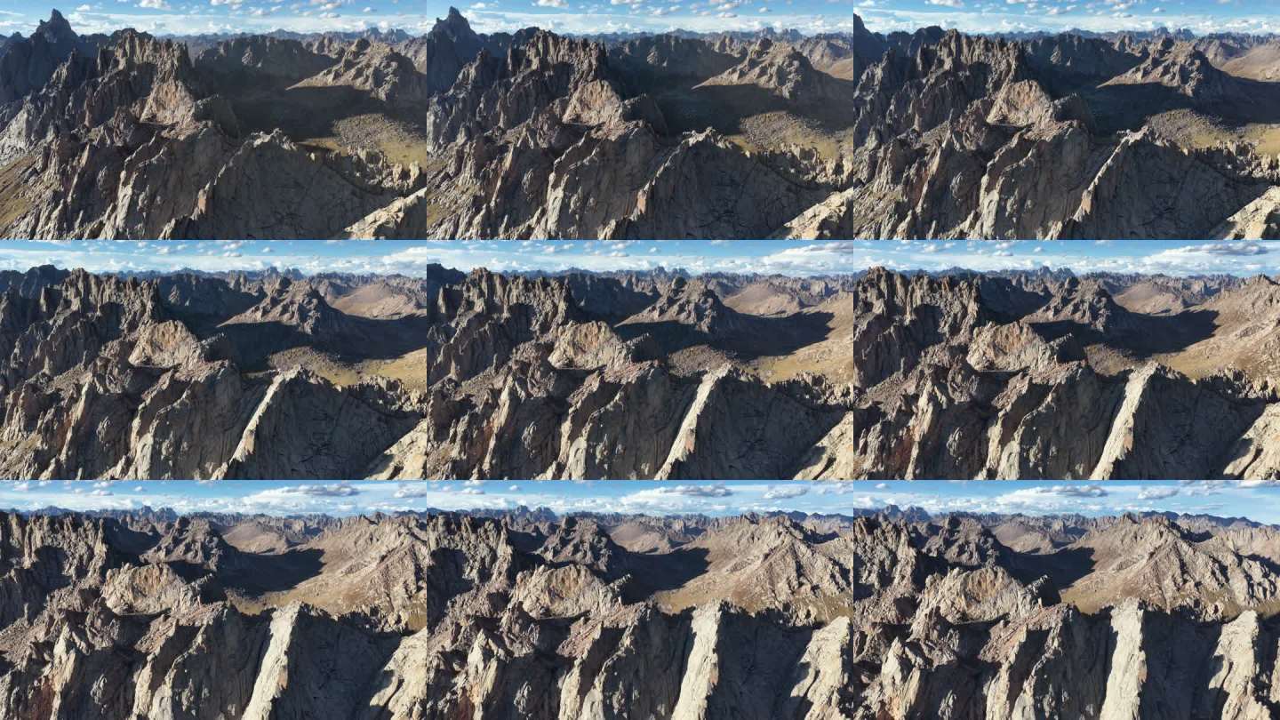 航拍四川阿坝州莲宝叶则