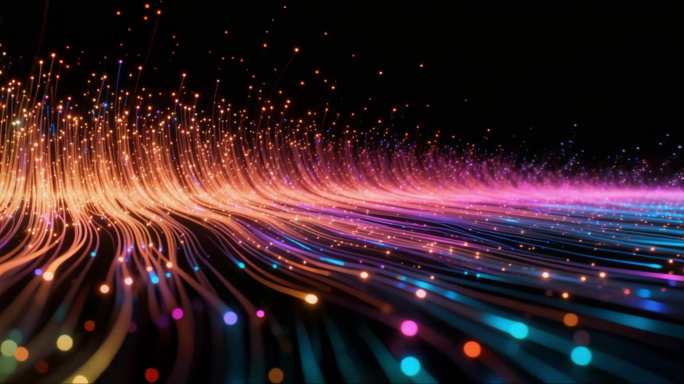 无缝循环 流光粒子动态背景