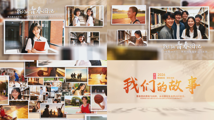 温馨大气多图照片墙图文展示电子相册