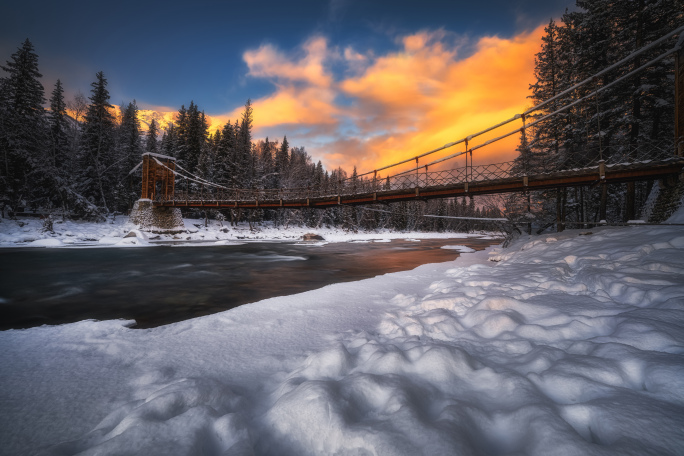 新疆阿勒泰雪景风光合集 高质量航拍素材