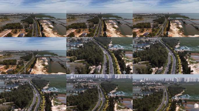 「航拍」广西北海海景大道4k60p