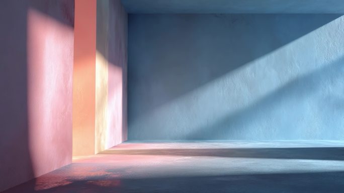 光影 空房间 极简 室内 窗格阴影 空荡