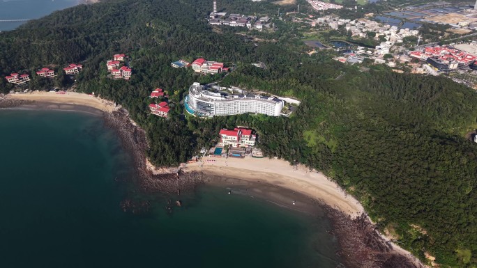 「航拍」北海喜来登度假酒店冠头岭幸福湾
