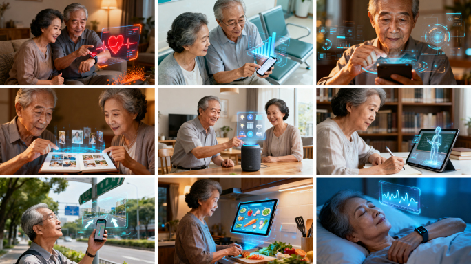 智慧养老科技生活 老年人智能设备应用