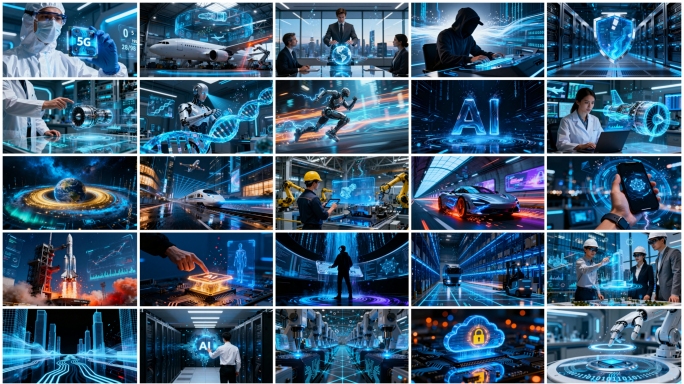 科技发展AI人工智能未来科技智能工业创新