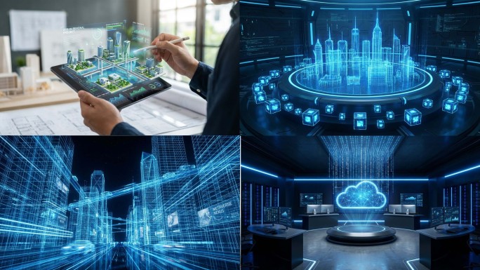 未来科技智慧城市AI人工智能大数据互联网