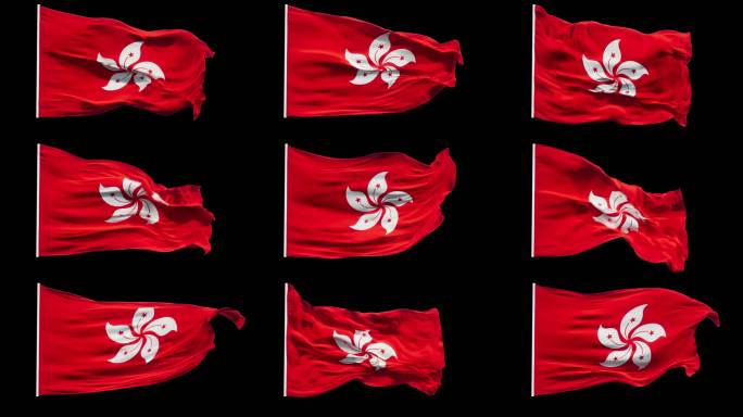 4K带通道香港区旗