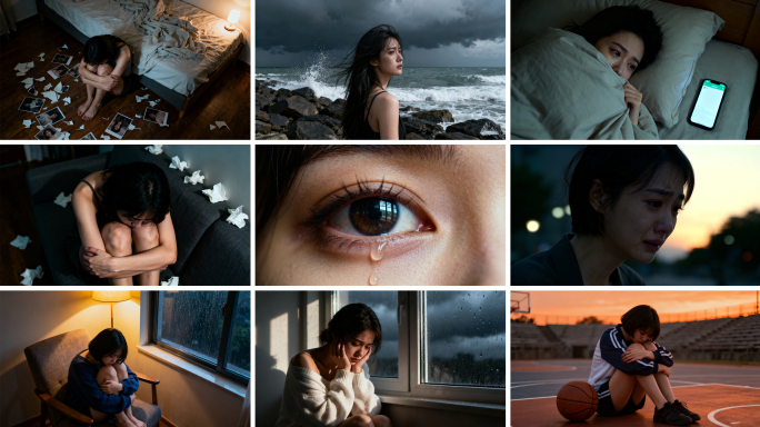 女生失恋伤心难过抑郁症 心理健康 失恋