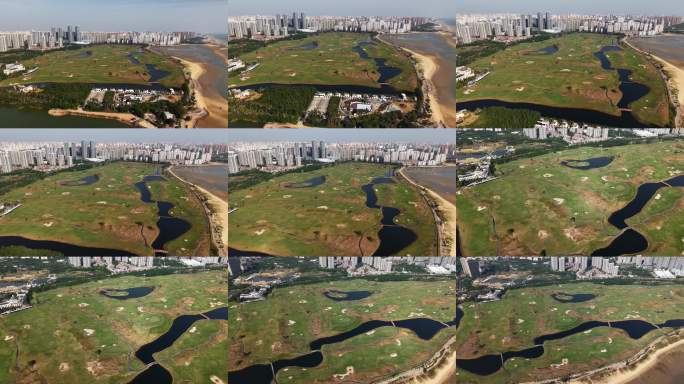 「航拍」北海天隆三千海温泉高尔夫俱乐部