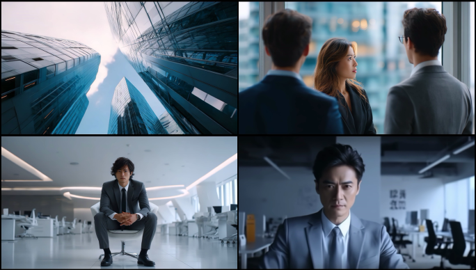 商务精英工作日常都市职场人物群像