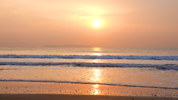 唯美海边日出日落