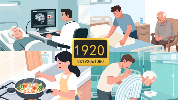原创照顾老人无字幕动画1920