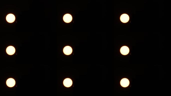 暖光圆形灯光阵列