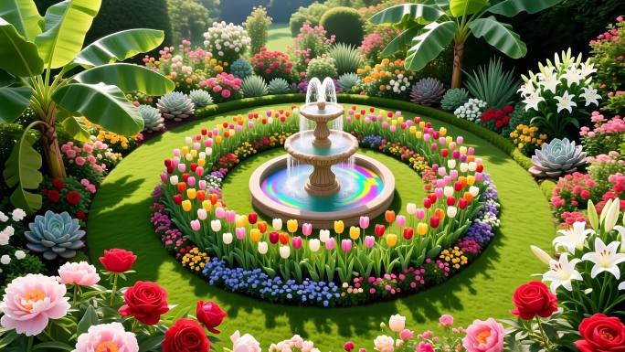 繁花似锦的梦幻花园合集4K