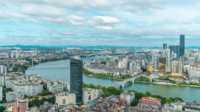 广西柳州城市延时