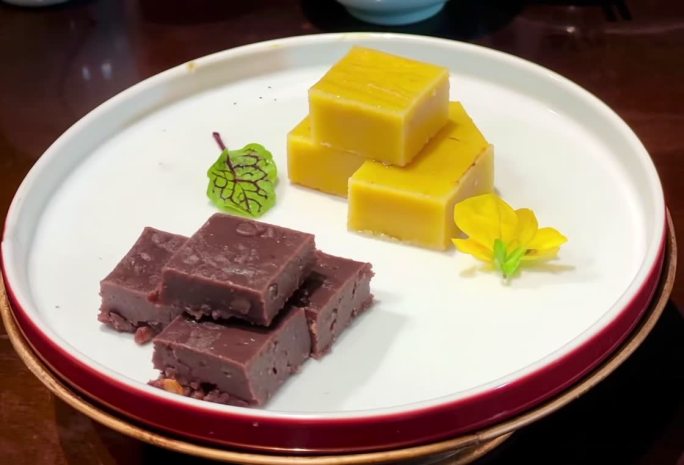 精致中式点心摆盘