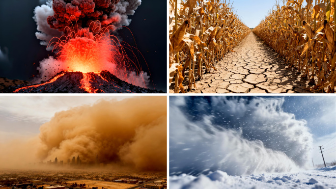 极端天气自然灾害气候危机自然灾难世界末日