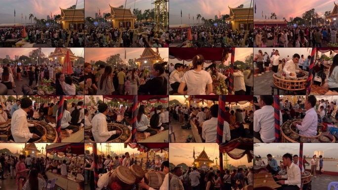 柬埔寨金边当地民俗活动