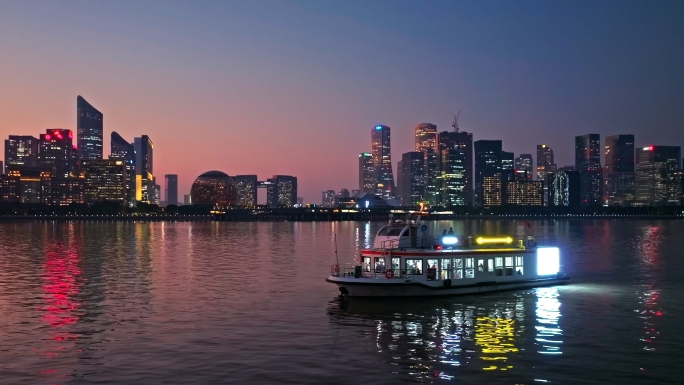 杭州钱塘江 轮渡 三桥 西兴大桥