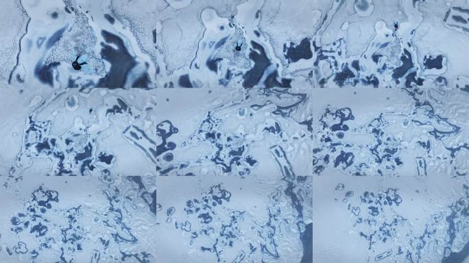 冰面纹理航拍