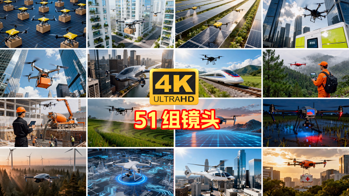 无人机低空经济快递搜救医疗农业运输建筑