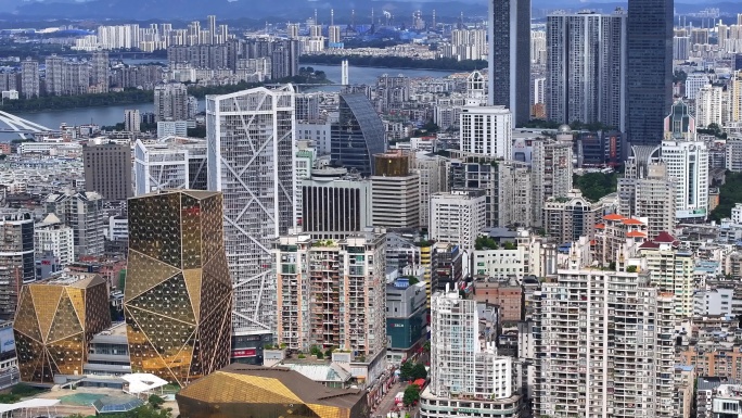 航拍广西柳州城市风光 (7)