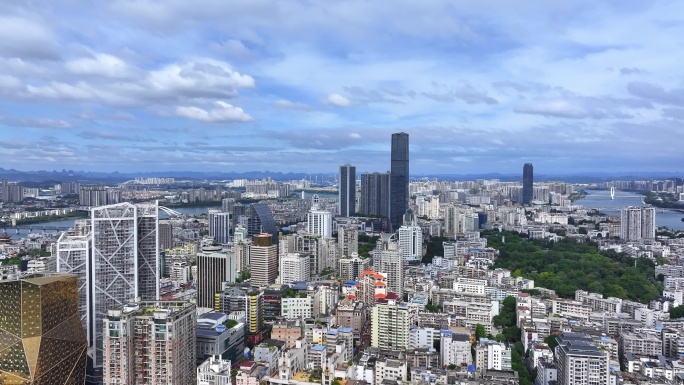 航拍广西柳州城市风光 (14)