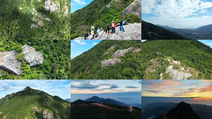 【4K】爬山登山 深圳十峰七娘山 大鹏山
