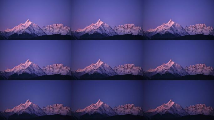 云南香格里拉缅茨姆（神女峰）星空日落延时