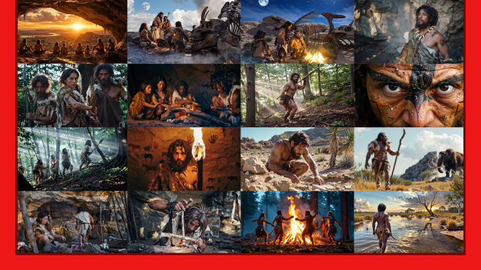 原始社会史前人类远古人类部落文明原始人