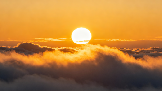 山峦云海云朵日出日落美景