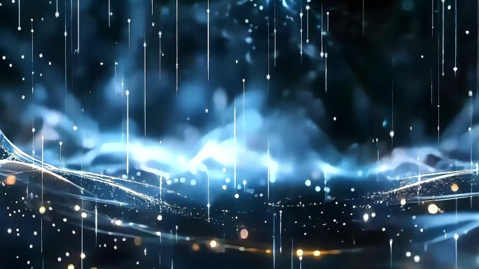 【循环】梦幻唯美粒子抽象舞台背