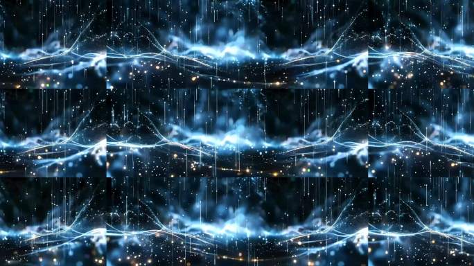 【循环】梦幻唯美粒子抽象舞台背