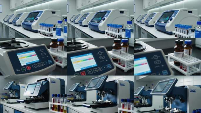 现代化实验室科研场景精密仪器与实验操作