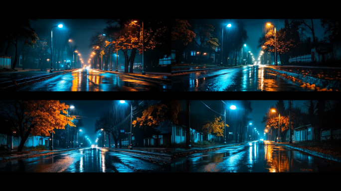 突然好想你-伤感雨夜LED大屏